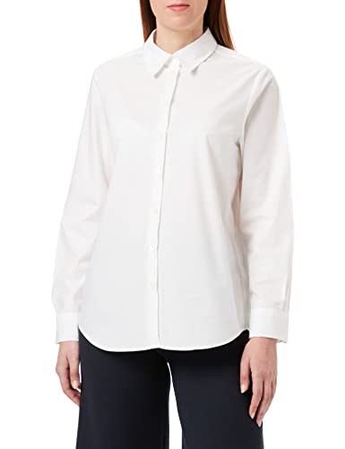 Seidensticker Damska bluzka Regular Fit z długim rękawem, biała, 44, biały, 44