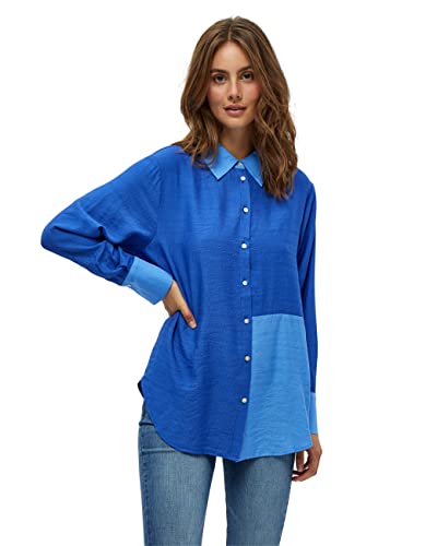 Peppercorn Damska koszula z długim rękawem, niebieski (Gladious Blue), XXL, Wspaniały niebieski, XXL