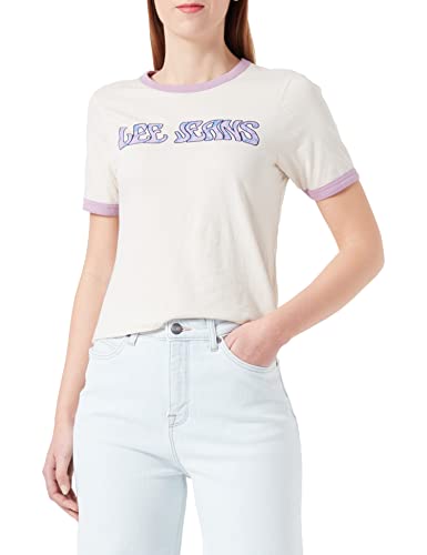 Lee Koszulka damska Shrunken Graphic Tee T-shirt, szyfon, rozmiar M, szyfon, M