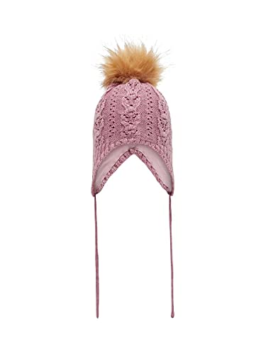 NAME IT Czapka dziewczęca Nbfwrilla Wool Knit Hat Xx, Nostalgia Rose, 40-44