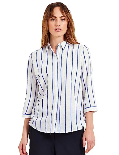 Cecil Damska bluzka koszulowa w paski, Vanilla White, XXL