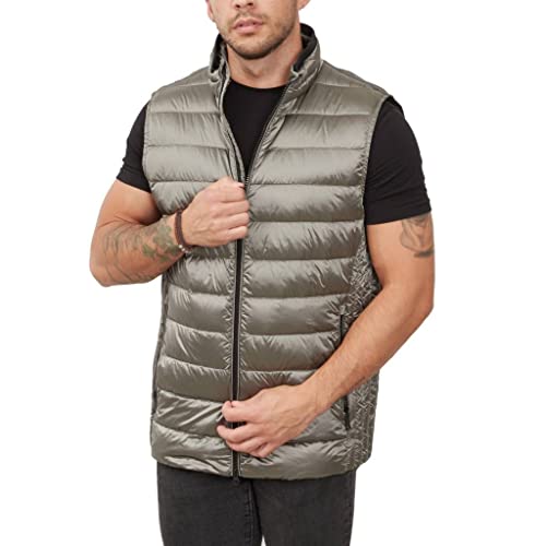 Geox M DERECK VEST (M0425 męska kurtka puchowa, Dark Cloudy Grey, 56
