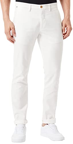 Tommy Hilfiger Bleecker Chino Basket Splot Spodnie męskie, Ecru, 32W / 32L
