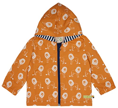 loud + proud Dziecięca kurtka outdoorowa, z certyfikatem GOTS, Carrot, 110/116, Marchewka, 110-116