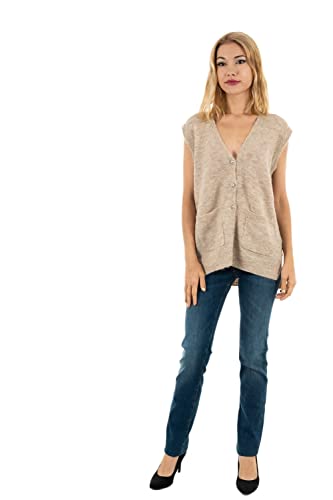 ICHI sweter damski, 1304011/Oatmeal Melange, L