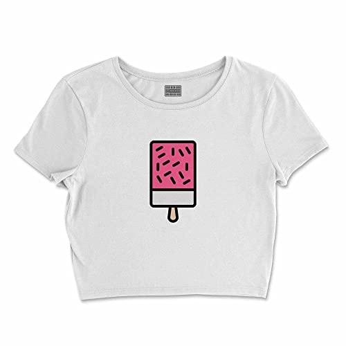 Bona Basics, Damski T-shirt basic, z nadrukiem cyfrowym, 100 bawełny, biały, swobodny, damski top, rozmiar: L, biały, L Krótki