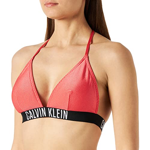 Calvin Klein Damski trójkątny biustonosz, Crush Coral Crush, M