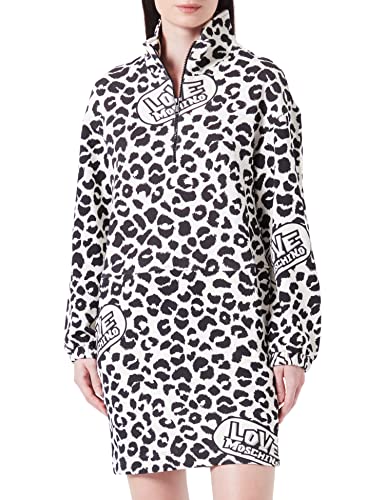 Love Moschino Sukienka damska, Beżowy Black, 40