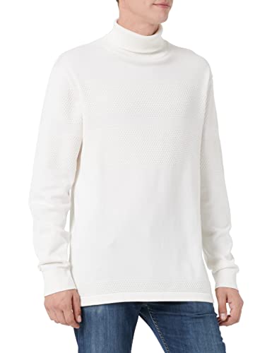 SELECTED HOMME Slhmaine LS Knit ROLL Noos sweter męski, Egret, XL, Egret, XL
