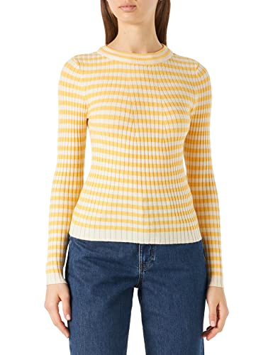PIECES PCCRISTA sweter damski, Len/paski: z paskami brzozowymi M, XS