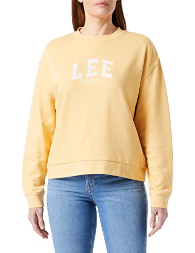 Lee Damska bluza Varsity Crew, Sunset Gold, rozmiar S, Sunset Gold, S