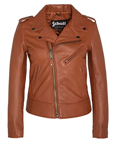 Schott NYC LCW1601D bluzka, koniak, S damska, COGNAC, S