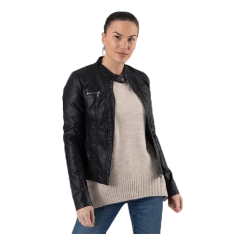 ONLY BANDIT PU BIKER Kurtka Kobiety , Czarny , 42