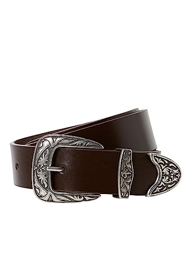 Bestseller A/S Męski pasek Jacvintage Leather Belt, brązowy Stone, 105, brązowy kamień