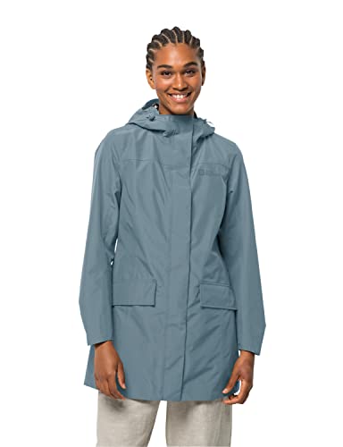 Jack Wolfskin Damski płaszcz Cape York Paradise Coat W, Citadel, S, Citadel, S
