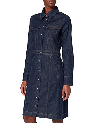 7 For All Mankind Sukienka damska Luxe Deep River, ciemnoniebieski, L