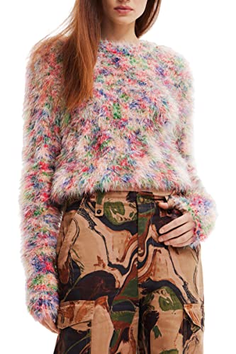 Desigual Sweter damski, Wykończenie materiału, L