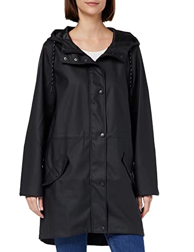 VERO MODA Kurtka damska z wysoką powłoką, czarny, M wysoki