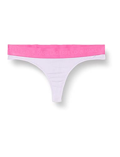 KARL LAGERFELD Kobiety Stringi z logo, Pastelowa Lila, L