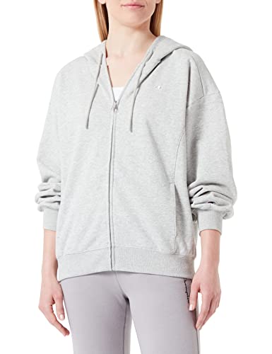 Champion Damska bluza z kapturem Rochester 1919 z logo Full Zip, jasnoszary melanż (Lngym), S, Jasnoszary melanż (Lngym), S