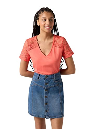 Naf Naf Sonan MC Koszulka damska, Koral Flash, S