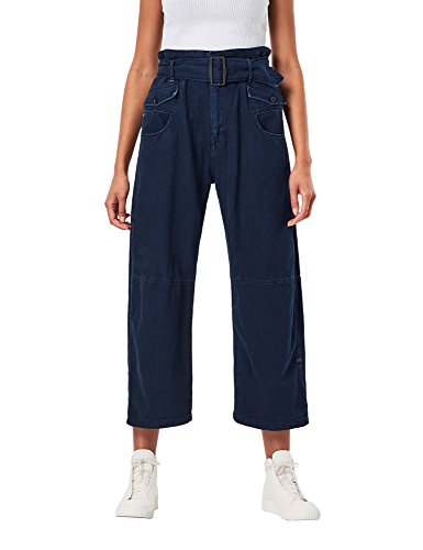 G-STAR RAW Damskie spodnie Army Radar XL Mid Waist Paperbag Pants, Niebieski (Sartho Blue D05246-7987-6067), 25