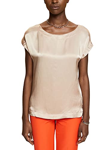 ESPRIT Collection Damska koszulka 043EO1K310, 261/LIGHT Taupe 2, S, 261/Light Taupe 2, S