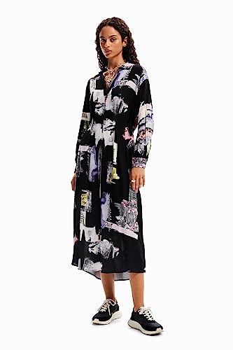 Desigual Sukienka damska Vest_Percy, czarny, L