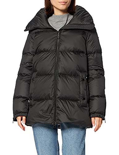 Geox Damska kurtka pikowana W Camei, Czarny, 42