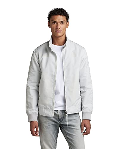 G-STAR RAW Męska kurtka Harrington, szara (Oyster Mushroom C143-D607), XS, szary (Oyster Mushroom C143-d607), XS