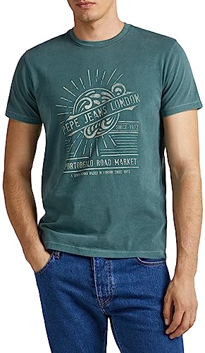 Pepe Jeans Koszulka męska Dorian, Zielony (Regent Green), S
