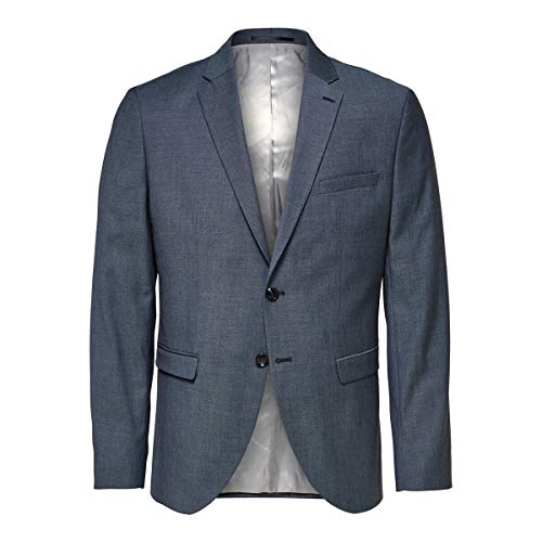 Selected Męska marynarka Slhslim-mylobill Lt Blue Strc BLZ B Noos, Jasnoniebieski, 52