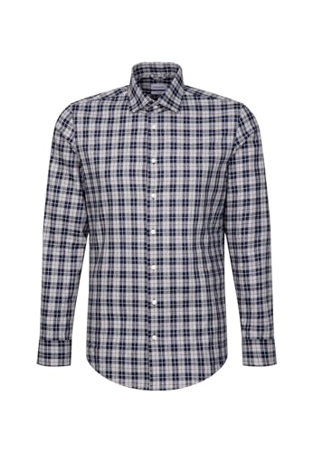 Seidensticker Męska koszula z długim rękawem Extra Slim Fit, jasnoszary, 40