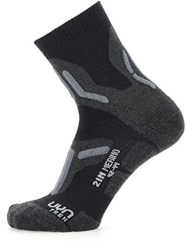 UYN Skarpety męskie, czarny/szary, 47 EU