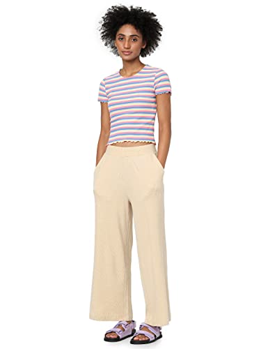 ONLY Onlemma Stripe S/S JRS Top damski, Torebka różowa/paski: wielokolorowa, S