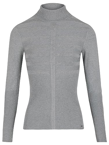 Morgan sweter z cienkim golfem mentos sweter damski, Szary Antracyt, M