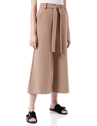 French Connection Damskie spodnie Whisper Ruth Belted Culottes Business Casual, Mus mokka, 36