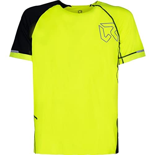 ROCK EXPERIENCE Daisuke SS T-Shirt Męski, 2134 Safety Yellow+0208 Caviar, L