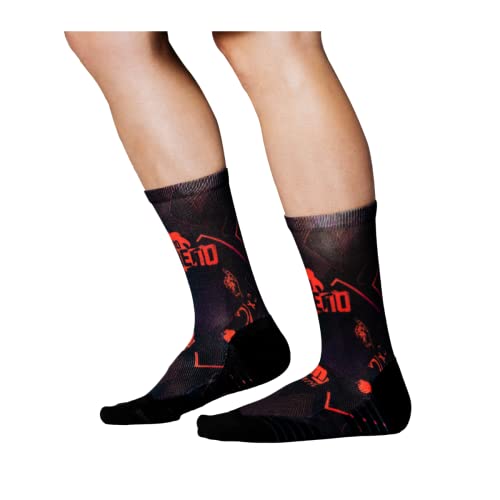 Ridefyl Unisex skarpety do jazdy na rowerze, nadruk Yo No Trainer, S/M, Nadruk 