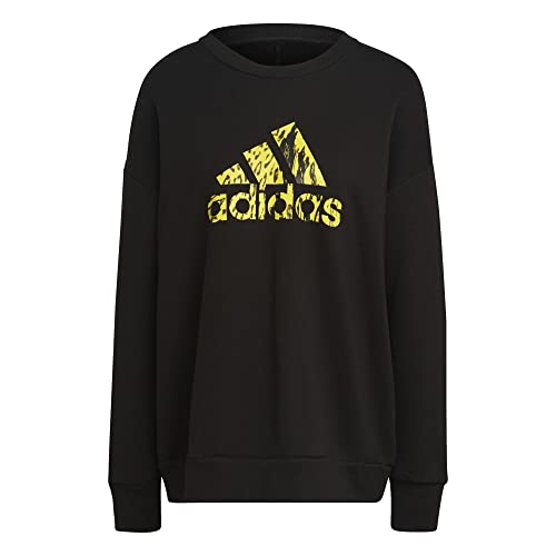 adidas Damska bluza W Fi GFX Q3 SWT, czarna, XL, czarny, XL