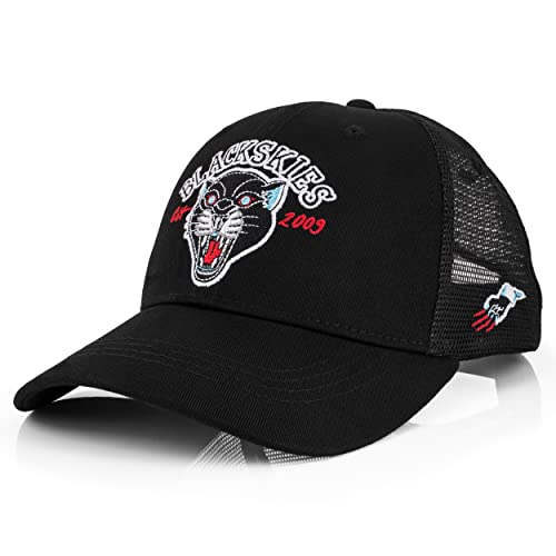Blackskies Czapka z Snapback męska i damska czapka bejsbolowa czapka z daszkiem, Pantera - baseball czarno-czarny, jeden rozmiar