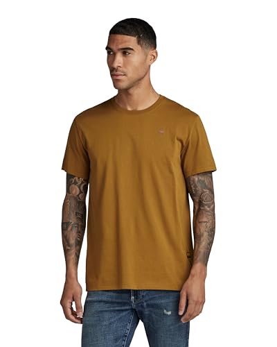 G-STAR RAW Męski T-shirt Base-s, Brązowy (Tobacco D16411-336-248), L