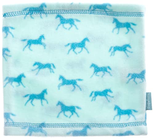 Playshoes Unisex dziecięcy szalik zimowy konie, turkusowy, rozmiar uniwersalny, turkusowy, jeden rozmiar