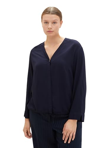 TOM TAILOR Damska bluzka plus size, 10668 - Sky Captain Blue, 50