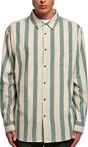 Urban Classics Męska koszula w paski, greenlancer/softseagrass, S