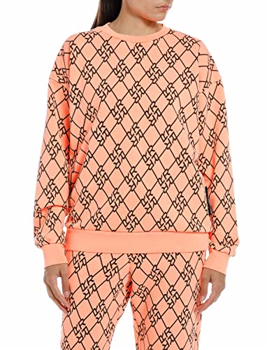 Replay Bluza damska 100% bawełna, 010 pomarańczowy, XS