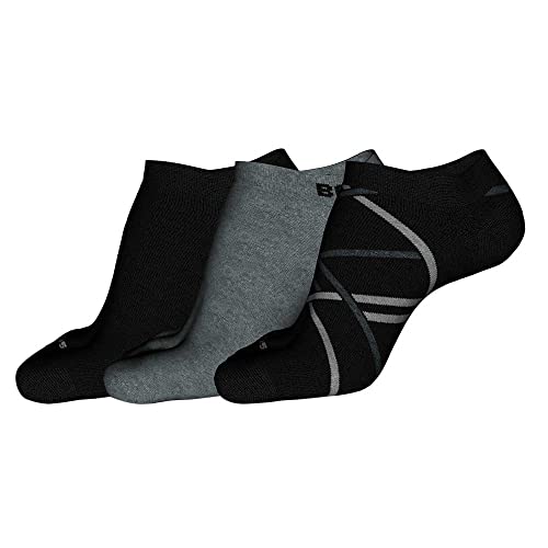 BOSS Męskie skarpety 3P AS Lines CC Ankle Socks, czarne, 43-46, czarny, 46 EU