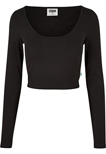 Urban Classics Damska koszulka z długim rękawem, czarny, XL