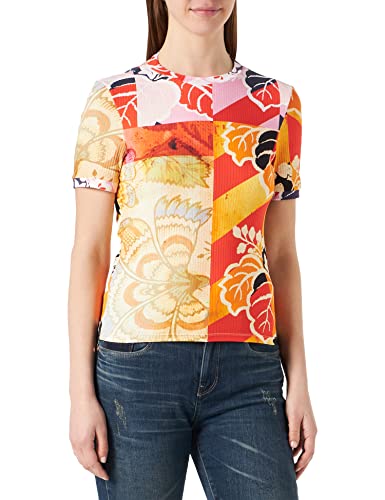 Desigual Damska koszulka Ts_Baton Rouge, wielobarwny, XS