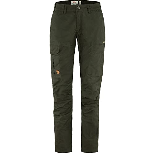 Fjällräven Damskie spodnie Karla Pro Trousers Curved W, ciemnozielony leśny, 36, Ciemna zieleń leśna., 36
